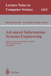 Enlarge image Cover: Advanced Information Systems Engineering - Springer