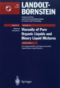 Cover: Pure Organometallic and Organononmetallic Liquids, Binary Liquid Mixtures - Springer
