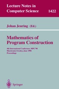 Cover: Mathematics of Program Construction - Springer