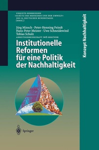 Abbildung von: Institutionelle Reformen für eine Politik der Nachhaltigkeit - Springer