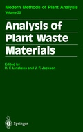Cover: Analysis of Plant Waste Materials - Springer