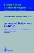 Cover: Automated Deduction - CADE-15 - Springer
