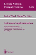 Cover: Automata Implementation - Springer
