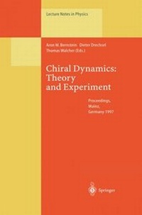 Enlarge image Cover: Chiral Dynamics: Theory and Experiment - Springer