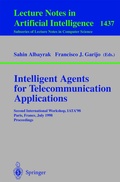 Cover: Intelligent Agents for Telecommunication Applications - Springer