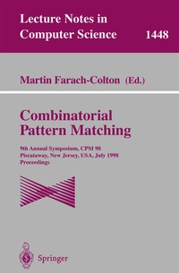 Abbildung von: Combinatorial Pattern Matching - Springer