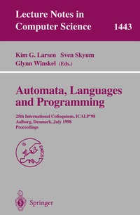 Enlarge image Cover: Automata, Languages and Programming - Springer
