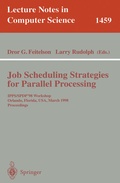 Cover: Job Scheduling Strategies for Parallel Processing - Springer
