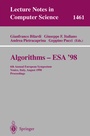 Cover: Algorithms - ESA '98 - Springer