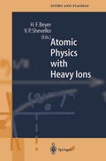Cover: Atomic Physics with Heavy Ions - Springer