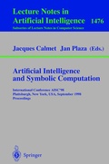 Cover: Artificial Intelligence and Symbolic Computation - Springer