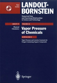 Abbildung von: Vapor Pressure and Antoine Constants for Oxygen Containing Organic Compounds - Springer