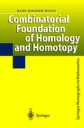 Cover: Combinatorial Foundation of Homology and Homotopy - Springer