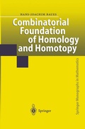 Cover: Combinatorial Foundation of Homology and Homotopy - Springer