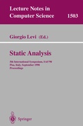 Cover: Static Analysis - Springer