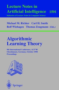 Enlarge image Cover: Algorithmic Learning Theory - Springer