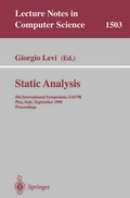 Cover: Static Analysis - Springer