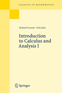 Abbildung von: Introduction to Calculus and Analysis I - Springer