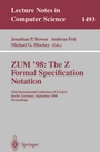 Cover: ZUM '98: The Z Formal Specification Notation - Springer
