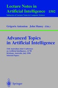 Cover: Advanced Topics in Artificial Intelligence - Springer