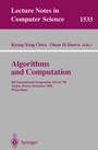 Cover: Algorithms and Computation - Springer