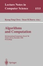Cover: Algorithms and Computation - Springer