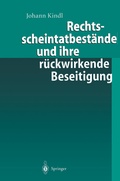 Cover: Rechtsscheintatbest&auml;nde und ihre r&uuml;ckwirkende Beseitigung - Springer