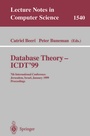 Cover: Database Theory - ICDT'99 - Springer