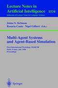 Cover: Multi-Agent Systems and Agent-Based Simulation - Springer
