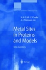 Cover: Metal Sites in Proteins and Models - Springer