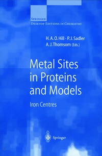 Abbildung von: Metal Sites in Proteins and Models - Springer