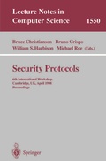 Cover: Security Protocols - Springer