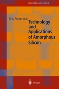 Cover: Technology and Applications of Amorphous Silicon - Springer