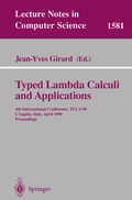 Cover: Typed Lambda Calculi and Applications - Springer