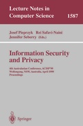 Cover: Information Security and Privacy - Springer