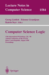 Enlarge image Cover: Computer Science Logic - Springer