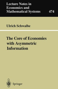 Enlarge image Cover: The Core of Economies with Asymmetric Information - Springer
