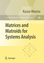 Cover: Matrices and Matroids for Systems Analysis - Springer