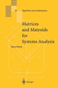 Bild: Matrices and Matroids for Systems Analysis - Springer