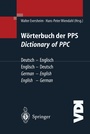 Cover: W&ouml;rterbuch der PPS Dictionary of PPC - Springer