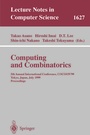 Cover: Computing and Combinatorics - Springer