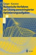 Cover: Numerische Verfahren zur L&ouml;sung unrestringierter Optimierungsaufgaben - Springer
