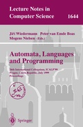 Cover: Automata, Languages and Programming - Springer