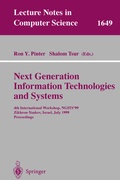 Cover: Next Generation Information Technologies and Systems - Springer