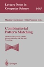 Cover: Combinatorial Pattern Matching - Springer