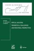 Cover: Optical Solitons: Theoretical Challenges and Industrial Perspectives - Springer