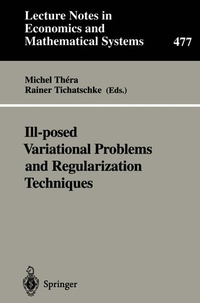 Enlarge image Cover: Ill-posed Variational Problems and Regularization Techniques - Springer