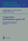 Cover: Cooperative Information Agents III - Springer