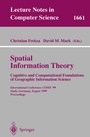 Cover: Spatial Information Theory. Cognitive and Computational Foundations of Geographic Information Science - Springer