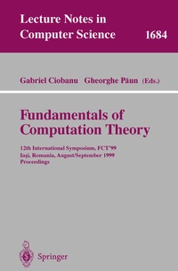 Enlarge image Cover: Fundamentals of Computation Theory - Springer